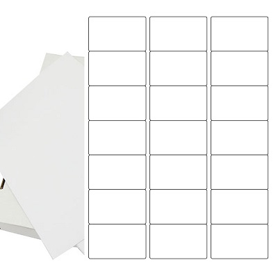 500 x A4 Sheets of Printer Address Labels - 21 Per Sheet (63x38mm)